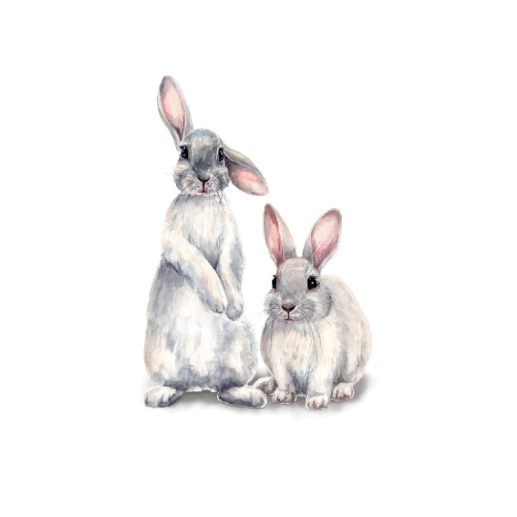 Two Rabbits Home Decoration Removable Wall Stickers