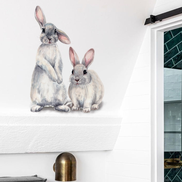 Two Rabbits Home Decoration Removable Wall Stickers