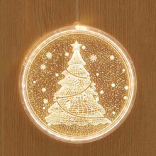 Load image into Gallery viewer, Christmas Decoration Light LED Holiday 3D Hanging Lamp, Battery, USB