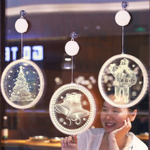 Load image into Gallery viewer, Christmas Decoration Light LED Holiday 3D Hanging Lamp, Battery, USB