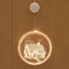 Load image into Gallery viewer, Christmas Decoration Light LED Holiday 3D Hanging Lamp, Battery, USB