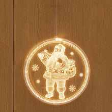 Load image into Gallery viewer, Christmas Decoration Light LED Holiday 3D Hanging Lamp, Battery, USB
