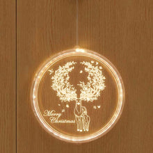 Load image into Gallery viewer, Christmas Decoration Light LED Holiday 3D Hanging Lamp, Battery, USB