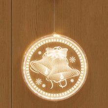 Load image into Gallery viewer, Christmas Decoration Light LED Holiday 3D Hanging Lamp, Battery, USB