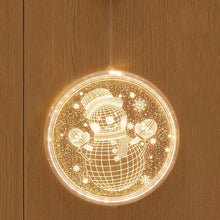 Load image into Gallery viewer, Christmas Decoration Light LED Holiday 3D Hanging Lamp, Battery, USB