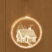 Load image into Gallery viewer, Christmas Decoration Light LED Holiday 3D Hanging Lamp, Battery, USB