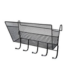 Load image into Gallery viewer, Dormitory Upper Bunk Bedside Storage Rack Bedside Hanging Basket Hook, Black Hanging Basket + Black Hook, White Hanging Basket + White Hook