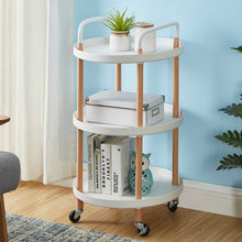 Load image into Gallery viewer, Luxury Movable Trolley Simple Kitchen Living Room Storage Tea Set Rack, Three Layers, Two Layers