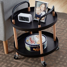 Load image into Gallery viewer, Luxury Movable Trolley Simple Kitchen Living Room Storage Tea Set Rack, Three Layers, Two Layers