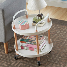 Load image into Gallery viewer, Luxury Movable Trolley Simple Kitchen Living Room Storage Tea Set Rack, Three Layers, Two Layers