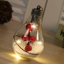 Load image into Gallery viewer, 2 PCS LED Transparent Christmas Plastic Bulb Ball Christmas Tree Decoration Pendant, Style 1, Style 2, Style 3, Style 4, Style 5