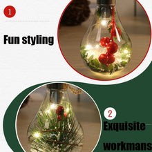 Load image into Gallery viewer, 2 PCS LED Transparent Christmas Plastic Bulb Ball Christmas Tree Decoration Pendant, Style 1, Style 2, Style 3, Style 4, Style 5