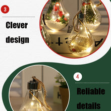 Load image into Gallery viewer, 2 PCS LED Transparent Christmas Plastic Bulb Ball Christmas Tree Decoration Pendant, Style 1, Style 2, Style 3, Style 4, Style 5