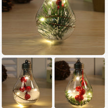 Load image into Gallery viewer, 2 PCS LED Transparent Christmas Plastic Bulb Ball Christmas Tree Decoration Pendant, Style 1, Style 2, Style 3, Style 4, Style 5