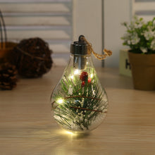 Load image into Gallery viewer, 2 PCS LED Transparent Christmas Plastic Bulb Ball Christmas Tree Decoration Pendant, Style 1, Style 2, Style 3, Style 4, Style 5