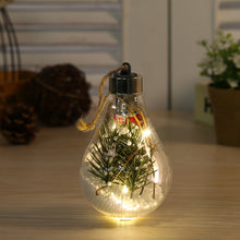 Load image into Gallery viewer, 2 PCS LED Transparent Christmas Plastic Bulb Ball Christmas Tree Decoration Pendant, Style 1, Style 2, Style 3, Style 4, Style 5