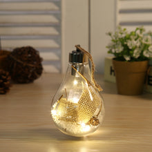 Load image into Gallery viewer, 2 PCS LED Transparent Christmas Plastic Bulb Ball Christmas Tree Decoration Pendant, Style 1, Style 2, Style 3, Style 4, Style 5