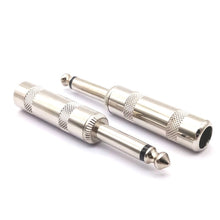 Load image into Gallery viewer, 10 PCS 6.35mm Two-core Audio Welding Mono Mixer Microphone Speaker Plug