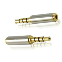 Load image into Gallery viewer, 10 PCS 2.5 Four-level Revolution to 3.5 Female Adapter Mobile Phone Headset Adapter