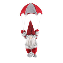 Load image into Gallery viewer, Faceless Skydiving Santa Claus Christmas Window Hanging Decorations, Red Hat, Grey Hat