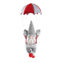 Load image into Gallery viewer, Faceless Skydiving Santa Claus Christmas Window Hanging Decorations, Red Hat, Grey Hat