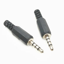 Load image into Gallery viewer, 30 PCS Headphone Plug 3.5mm Four Pole Audio Head DIY Welding Head, Four Pole Audio Head