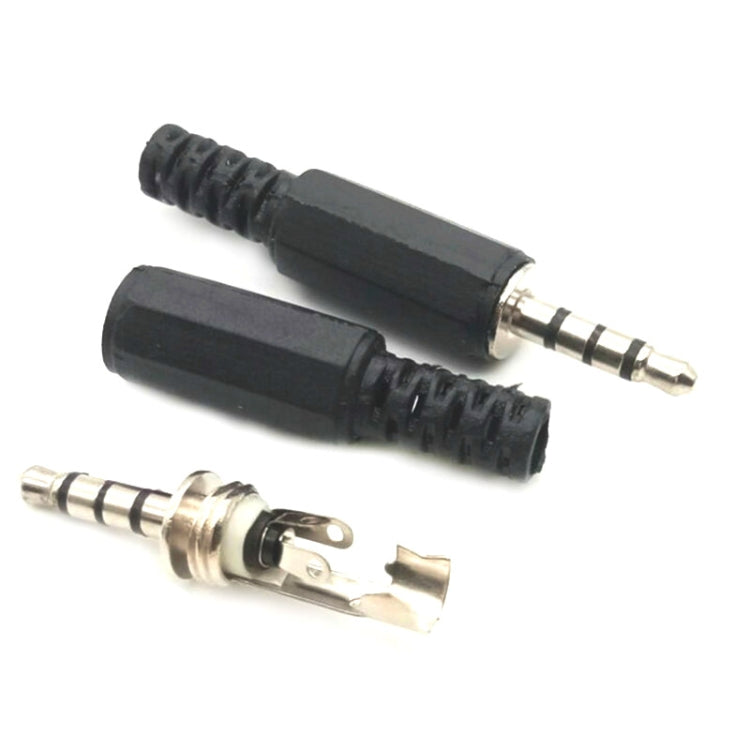 30 PCS Headphone Plug 3.5mm Four Pole Audio Head DIY Welding Head, Four Pole Audio Head