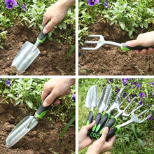 Load image into Gallery viewer, Aluminum Alloy Garden Vegetable Garden Tool Sea Tool, Wide Shovel, Scale Shovel, Three-tooth Shovel, Three-tooth Rake, Weed Puller, 4 PCS / Set, 5 PCS / Set