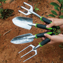 Load image into Gallery viewer, Aluminum Alloy Garden Vegetable Garden Tool Sea Tool, Wide Shovel, Scale Shovel, Three-tooth Shovel, Three-tooth Rake, Weed Puller, 4 PCS / Set, 5 PCS / Set