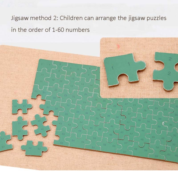 4 PCS Christmas Wooden DIY Gift Children Handmade Santa Claus Puzzle Toy