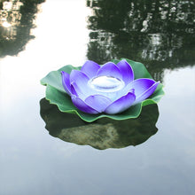 Load image into Gallery viewer, Solar Outdoor Waterproof Floating Light Garden Courtyard Lotus Light, Pink, Light Yellow, White, Purple, Red