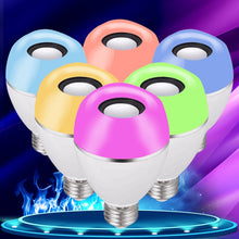Load image into Gallery viewer, E27 LED Music Bulb Smart Colorful Remote Control Wake Up Light, APP Multi-link Music Light, APP+Remote Control