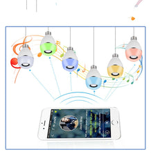 Load image into Gallery viewer, E27 LED Music Bulb Smart Colorful Remote Control Wake Up Light, APP Multi-link Music Light, APP+Remote Control