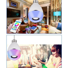 Load image into Gallery viewer, E27 LED Music Bulb Smart Colorful Remote Control Wake Up Light, APP Multi-link Music Light, APP+Remote Control