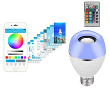 Load image into Gallery viewer, E27 LED Music Bulb Smart Colorful Remote Control Wake Up Light, APP Multi-link Music Light, APP+Remote Control