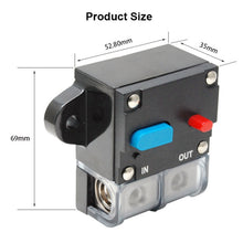 Load image into Gallery viewer, Auto Circuit Breaker Car Audio Fuse Holder Power Insurance Automatic Switch, 50A, 60A, 80A, 100A, 150A, 200A, 250A, 300A