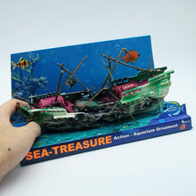 Load image into Gallery viewer, Aquarium Fish Tank Aquarium Landscaping Decoration Oxygen-enhancing Toy Rotten Shipwreck, Toy Rotten Shipwreck