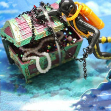 Load image into Gallery viewer, Pneumatic Fish Tank Decoration Diver Treasure Hunt Frogman Aquarium Fish Tank Landscape