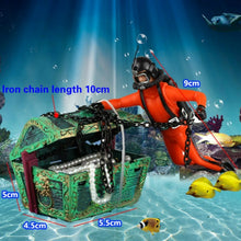 Load image into Gallery viewer, Pneumatic Fish Tank Decoration Diver Treasure Hunt Frogman Aquarium Fish Tank Landscape