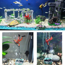 Load image into Gallery viewer, Pneumatic Fish Tank Decoration Diver Treasure Hunt Frogman Aquarium Fish Tank Landscape
