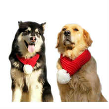 Load image into Gallery viewer, Pet Christmas Wool Scarf Medium &amp; Large Dog Saliva Towel, XXS, XS, S, M, L, XL