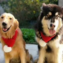 Load image into Gallery viewer, Pet Christmas Wool Scarf Medium &amp; Large Dog Saliva Towel, XXS, XS, S, M, L, XL