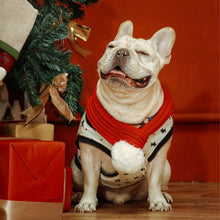Load image into Gallery viewer, Pet Christmas Wool Scarf Medium &amp; Large Dog Saliva Towel, XXS, XS, S, M, L, XL