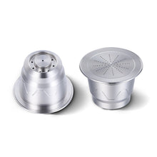 Load image into Gallery viewer, Reusable Stainless Steel Coffee Capsules with Multiple Filling Coffee Filters, Coffee Capsules