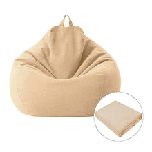 Load image into Gallery viewer, Lazy Sofa Bean Bag Chair Fabric Cover, 70x80cm, 80x90cm
