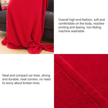 Load image into Gallery viewer, Spring and Autumn Soft and Thick Coral Fleece Blanket TV Blanket, Red, Pink, Navy