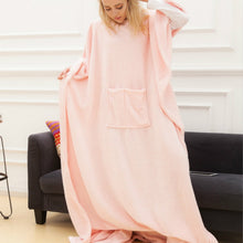 Load image into Gallery viewer, Spring and Autumn Soft and Thick Coral Fleece Blanket TV Blanket, Red, Pink, Navy
