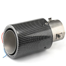 Load image into Gallery viewer, Car Modification Carbon Fiber Luminous Tail Throat LED Lights Modified Car Exhaust Pipe Spitfire Tail Throat, Side, Curling