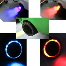 Load image into Gallery viewer, Car Modification Carbon Fiber Luminous Tail Throat LED Lights Modified Car Exhaust Pipe Spitfire Tail Throat, Side, Curling