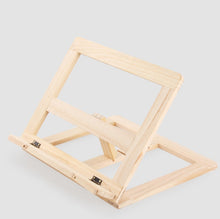 Load image into Gallery viewer, Wooden Reading Rack Children Notebook Stand Anti-myopia Book Stand, Log iron Clip, Log Wood Clip